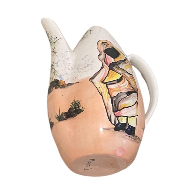 Vintage Pair Of MAMA. S Hand Painted Ceramic Jug - Picture 5 of 12